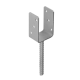 Suport stalp tip U clasic zincat 81x120x4 mm pentru stalp 80 mm PS80U-4803 Domax