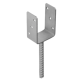 Suport stalp tip U clasic zincat 91x120x4 mm pentru stalp 90 mm PS90U-4804 Domax