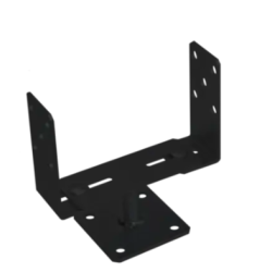Suport stalp reglabil negru 60-200x136x4,0 mm PSRT60-200C-48862 Domax