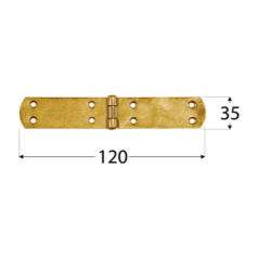 Balama frantuzeasca pentru constructii din lemn zincata 120x35x2,5 mm ZF120-8071 Domax