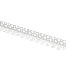 Profil de colt (coltar) arcuibil din PVC pentru gips-carton 23 23 mm, lungime 2.5 m