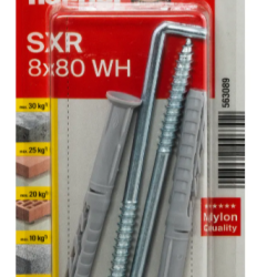 Diblu din nailon cu carlig SHR 8x80 mm Fischer