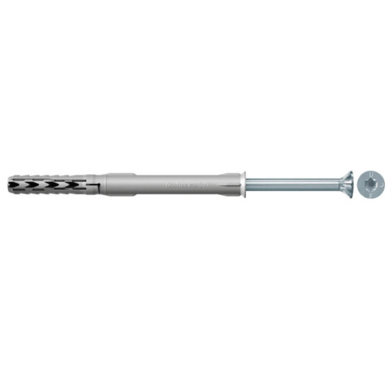 Fixare cadru Fischer SXR-FUS 10x120 mm cu surub pentru beton si zidarie