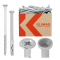 Diblu cu surub pentru montaj prin percutie Wkret-met Klimas 10 100 mm, pentru beton, BCA, caramida si gips-carton