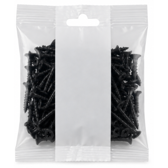 Surub autofiletant (negrese) pentru gips-carton pe lemn DUPLIFIX 3.5 25 mm, fosfatat, punga 100 buc.