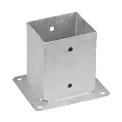 Suport stalp cu fixare in suruburi zincat 141x141x200x2,5 mm PSP140-4847140 Domax