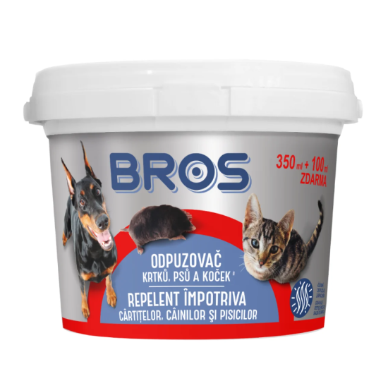 BROS - Caini si pisici repelent 350 ml + 100 ml extra