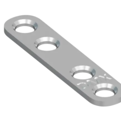 Conector plat pentru constructii din lemn zincat 36,5x13x2,0 mm FLW40-4483114 Domax