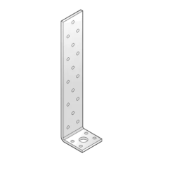 Coltar de ancorare pentru lemn zincat 210x43x40x4,0 mm KK11-4155 Domax