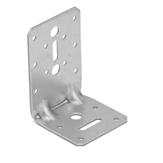 Coltar perforat ranforsat pentru lemn zincat 95x53x110x2,5 mm KPK13-40413 Domax