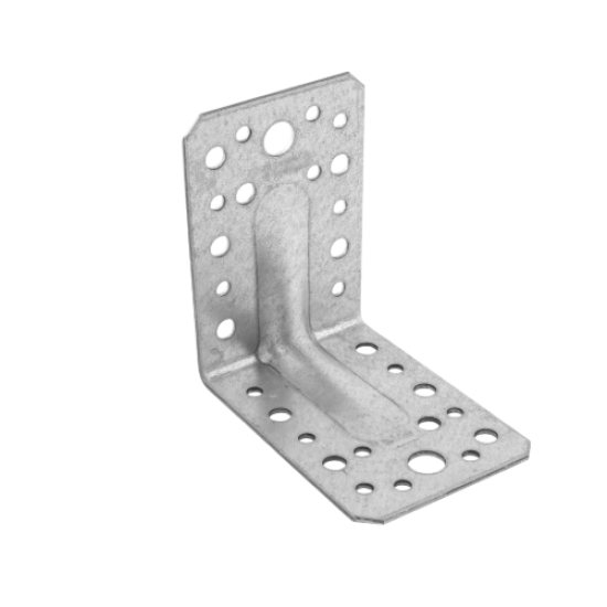 Coltar perforat ranforsat pentru lemn zincat 60x60x45x2,0 mm KPL6-4056 Domax