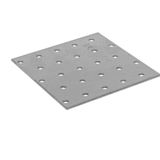 Placa perforata pentru lemn zincata 100x100x2,0 mm PP35-4435 Domax