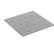 Placa perforata pentru lemn zincata 100x100x2,0 mm PP35-4435 Domax