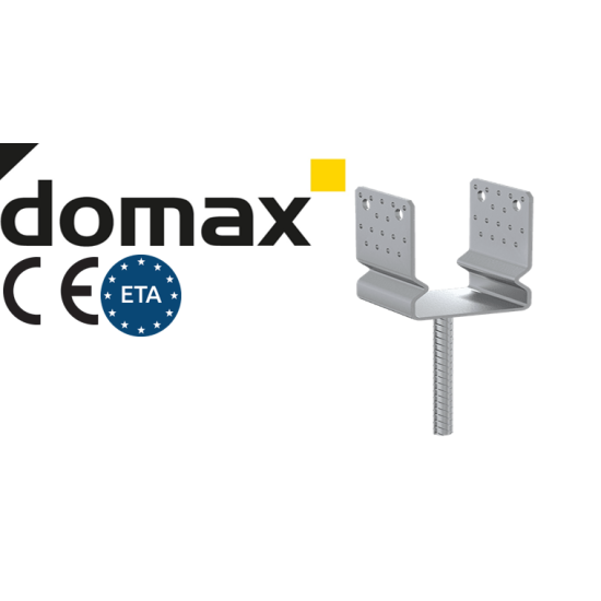 Suport stalp tip U zincat la cald 101x350x150x4,0 mm PSSZ100-480983 Domax