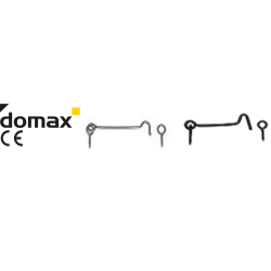 Ochi de blocare cu carlig negru 80 mm ZHK80C-88722 Domax