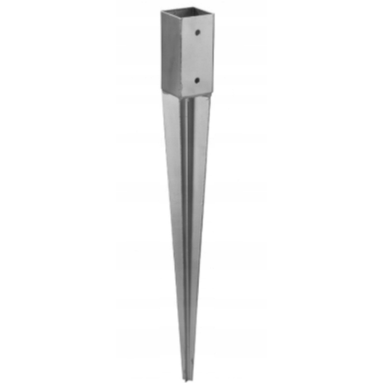 Suport stalp tip U clasic zincat 76x120x4 mm pentru stalp 75 mm PS75U-480075 Domax