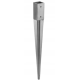 Suport stalp tip U clasic zincat 76x120x4 mm pentru stalp 75 mm PS75U-480075 Domax