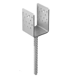 Suport stalp tip U clasic zincat 101x125x100x4,0 mm PSS100-4812 Domax