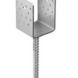 Suport stalp tip U clasic zincat 101x125x100x4,0 mm PSS100-4812 Domax