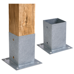 Suport stalp cu fixare in suruburi zincat 161x161x200x2,5 mm PSP160-4847160 Domax