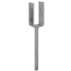 Suport stalp tip U cu tija zincat 71x100x5 mm pentru stalp 70 mm PSL70U-4913 Domax