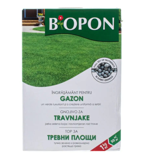 BIOPON ingrasamant gazon cu buruieni control 1 kg