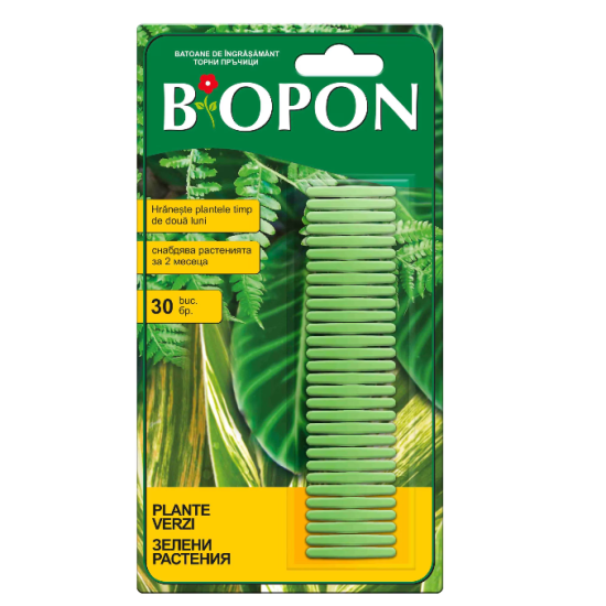 BIOPON ingrasamant plante verzi sticks 30 pcs