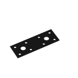 Conector plat tip C pentru lemn negru 100x35x2,5 mm LP1-44712 Domax