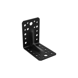 Coltar perforat ranforsat pentru lemn negru 90x90x65x2,5 mm KP1-402102 Domax