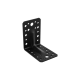 Coltar perforat ranforsat pentru lemn negru 90x90x65x2,5 mm KP1-402102 Domax