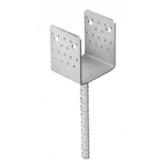 Suport stalp tip U clasic zincat 141x125x120x4,0 mm PSS140-4813 Domax