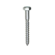 Surub pentru lemn, cu cap hexagonal, DIN 571, zincat alb, 6x30mm