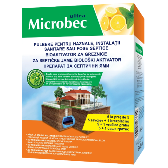 BROS - Microbec tratament pt instalatii, haznale, fose septice 25 g