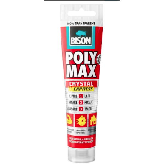 BISON Poly Max Cristal Express transparent MSpolimer 115g