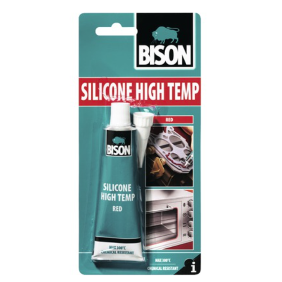 BISON Silicon rosu pentru temperatura 60ml BL