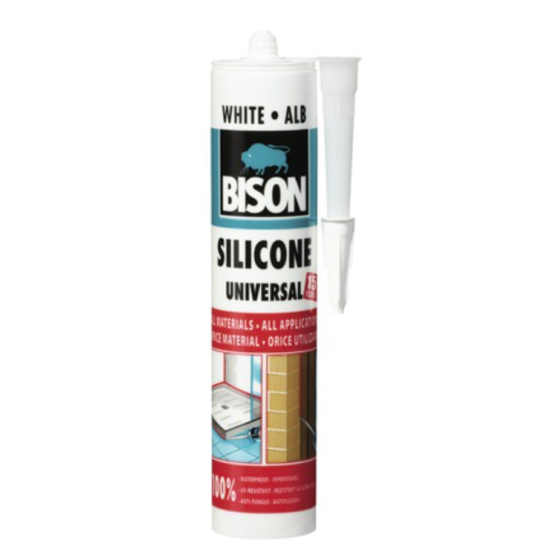 BISON Silicon universal alb 280ml