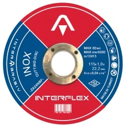 Disc abraziv pentru debitare otel si otel inoxidabil plat 125×1.6×22.23 U4079121610
