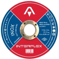 Disc abraziv pentru debitare otel si otel inoxidabil plat 125×1.6×22.23 U4079121610