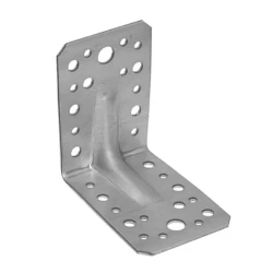 Coltar perforat ranforsat pentru lemn zincat 105x105x90x1,5 mm KPS2-40222 Domax