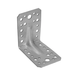 Coltar perforat ranforsat pentru lemn zincat 105x105x90x1,5 mm KPS2-40222 Domax