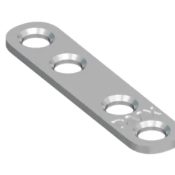 Conector plat pentru constructii din lemn zincat 36,5x13x2,0 mm FLW40-4483114 Domax