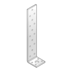 Coltar de ancorare pentru lemn zincat 210x43x40x4,0 mm KK11-4155 Domax