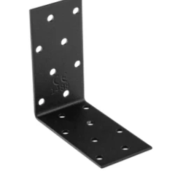Coltar perforat pentru lemn negru 80x80x40x2,0 mm KM7-41072 Domax