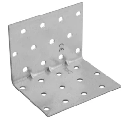 Coltar perforat ranforsat pentru lemn zincat 80x80x80x1,5 mm KMP9-4139 Domax