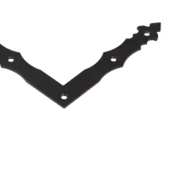 Coltar plat decorativ pentru lemn negru 150x150x25x2,5 mm NAD1-89902 Domax