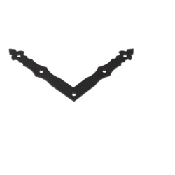 Coltar plat decorativ pentru lemn negru 150x150x25x2,5 mm NAD1-89902 Domax
