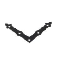 Coltar plat decorativ pentru lemn negru 100x100x15x2,0 mm NAD8-89972 Domax