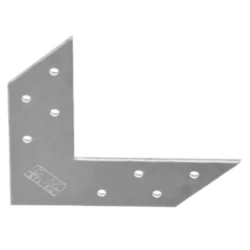 Coltar perforat plat tip V pentru lemn zincat 120x120x35x2,0 mm NAS120-46501 Domax