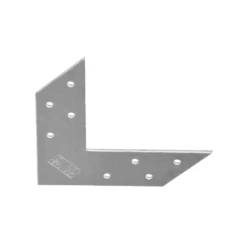 Coltar perforat plat tip V pentru lemn zincat 120x120x35x2,0 mm NAS120-46501 Domax
