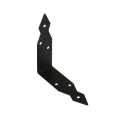 Coltar decorativ pentru lemn negru 146x146x40x1,5 mm OSK146-79982 Domax